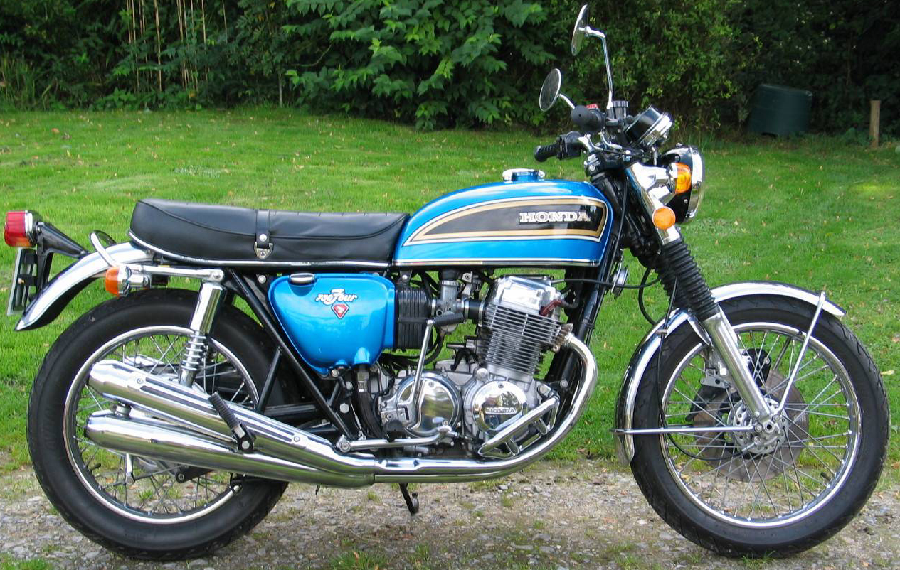 Honda 750 blue 1976
